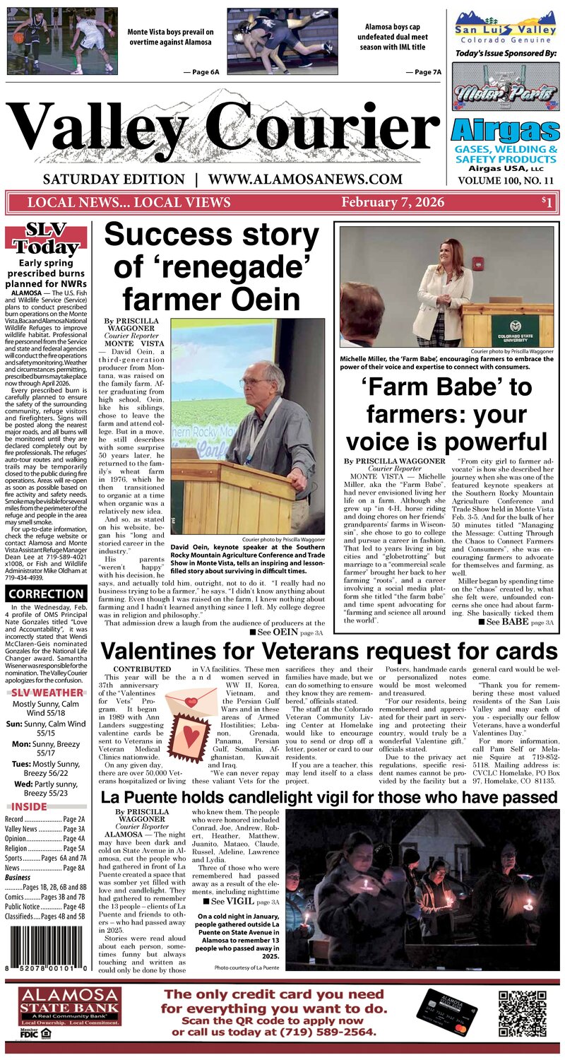 Valley Courier The Alamosa News